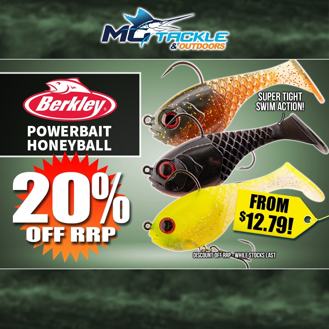 20% off BERKLEY PowerBait HoneyBall