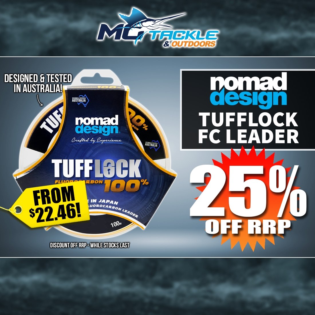 25% off NOMAD DESIGN Tufflock FC Leader