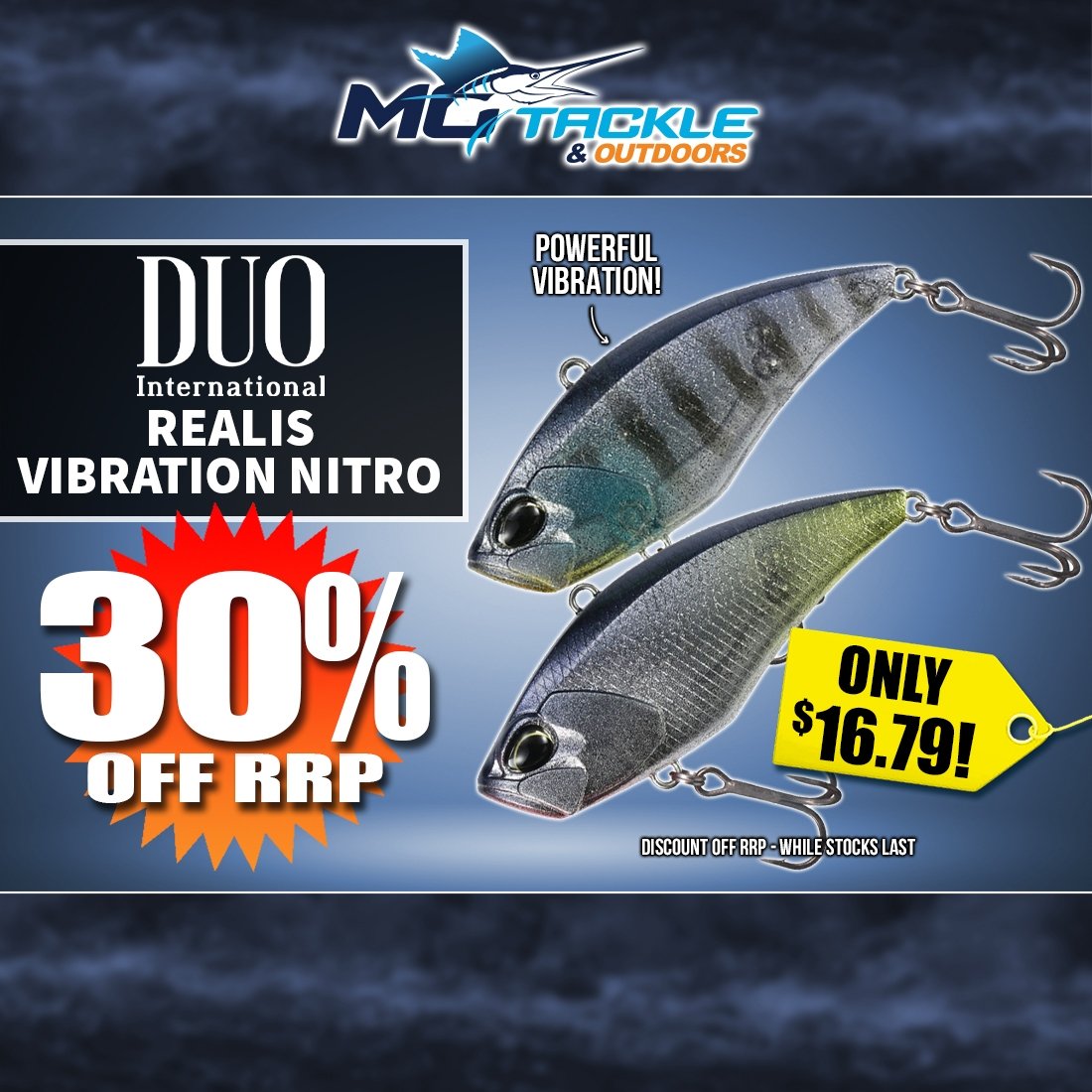 30% off DUO Realis Vibration Nitro