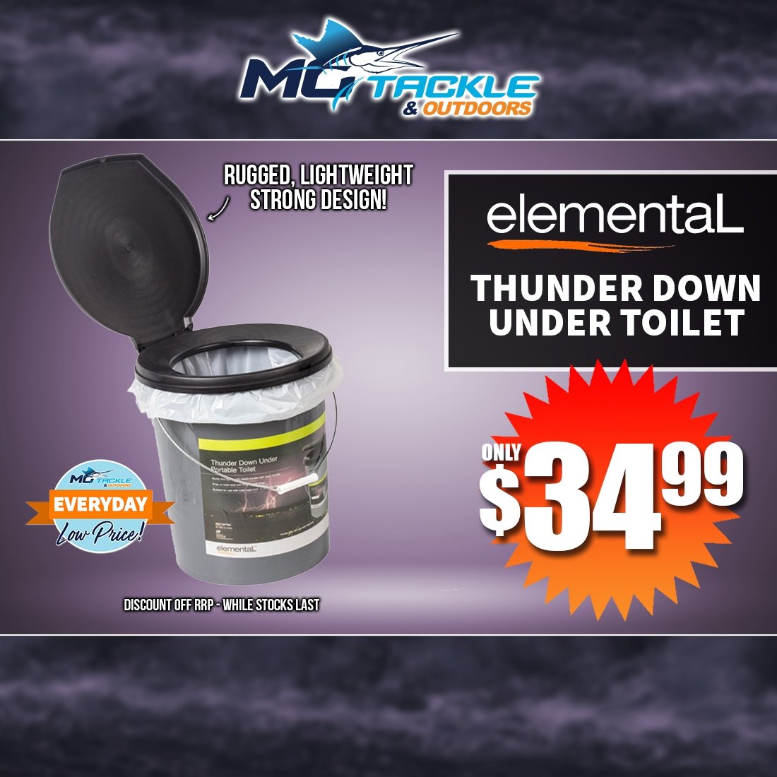 Elemental Thunder Down Under Toilet from $34.99