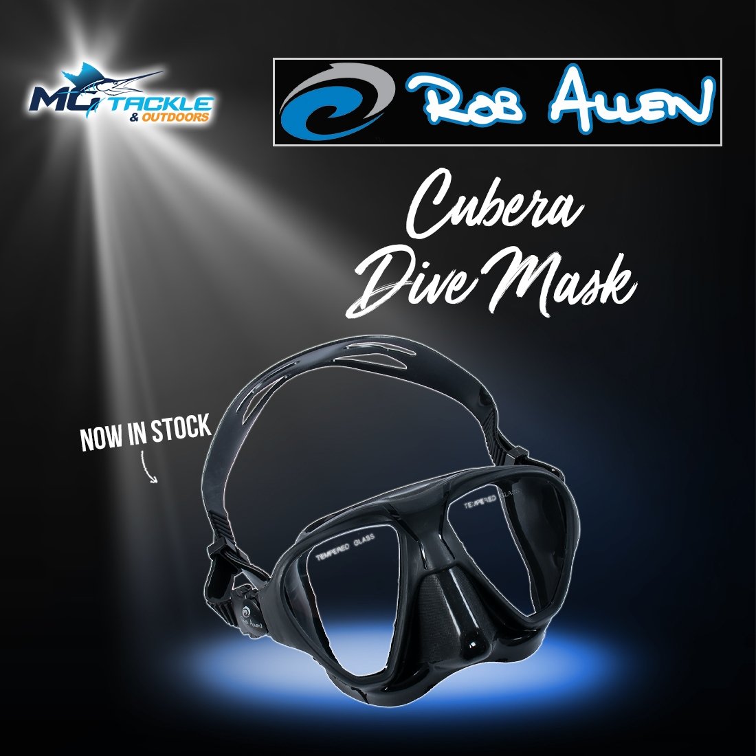 NEW - ROB ALLEN Cubera Dive Mask