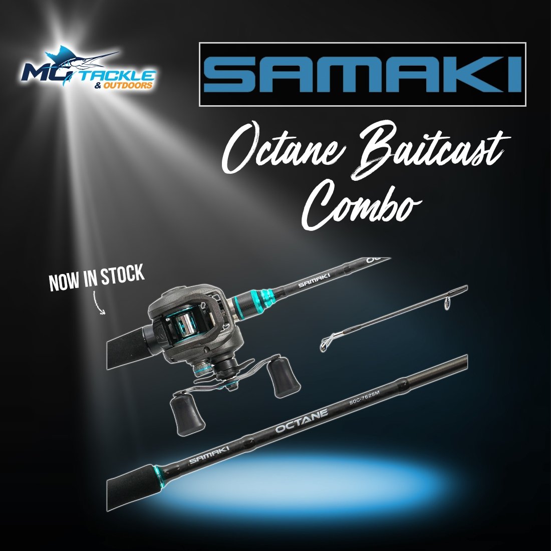 NEW - SAMAKI Octane Baitcast Combo