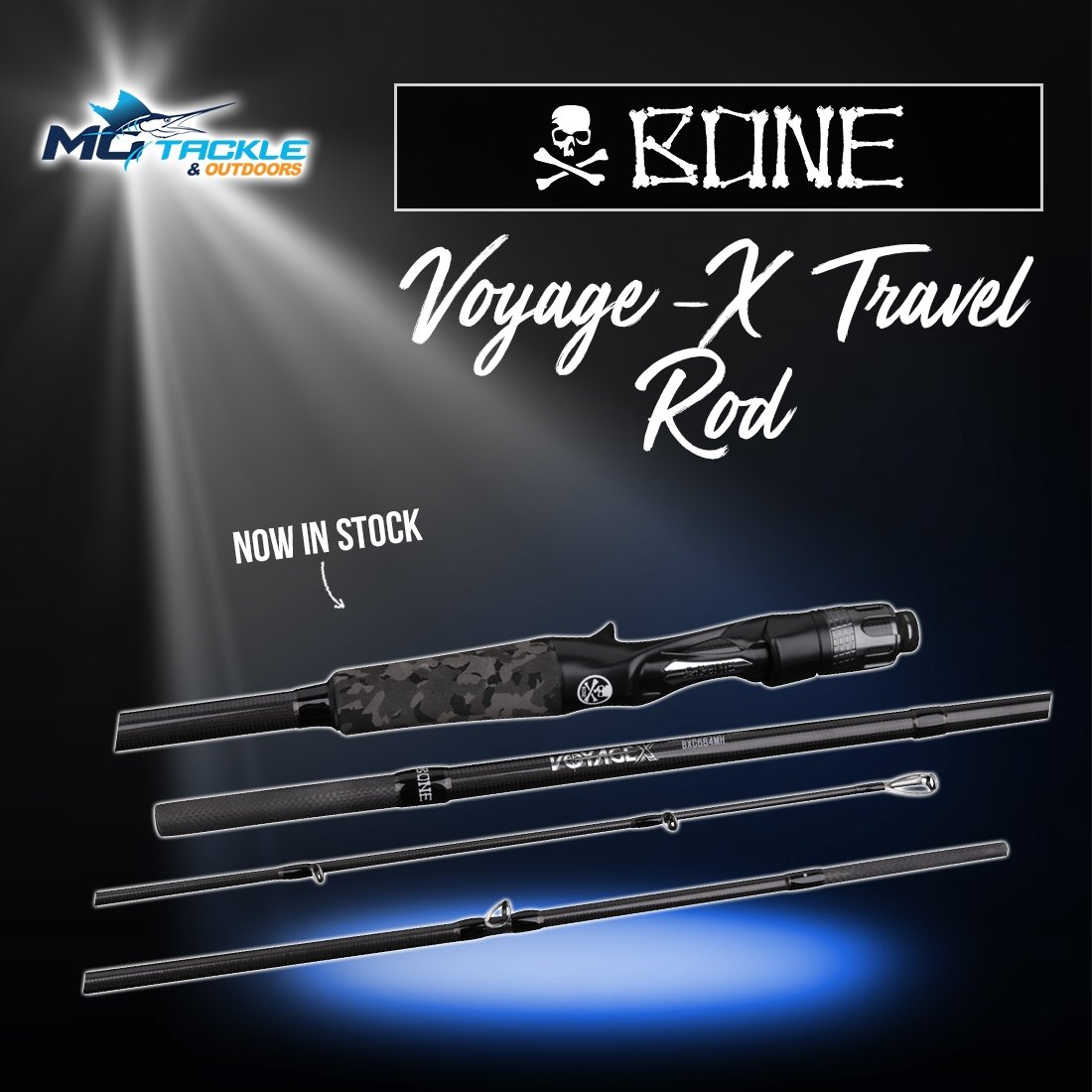 NEW - Bone Voyage-X Travel Rod