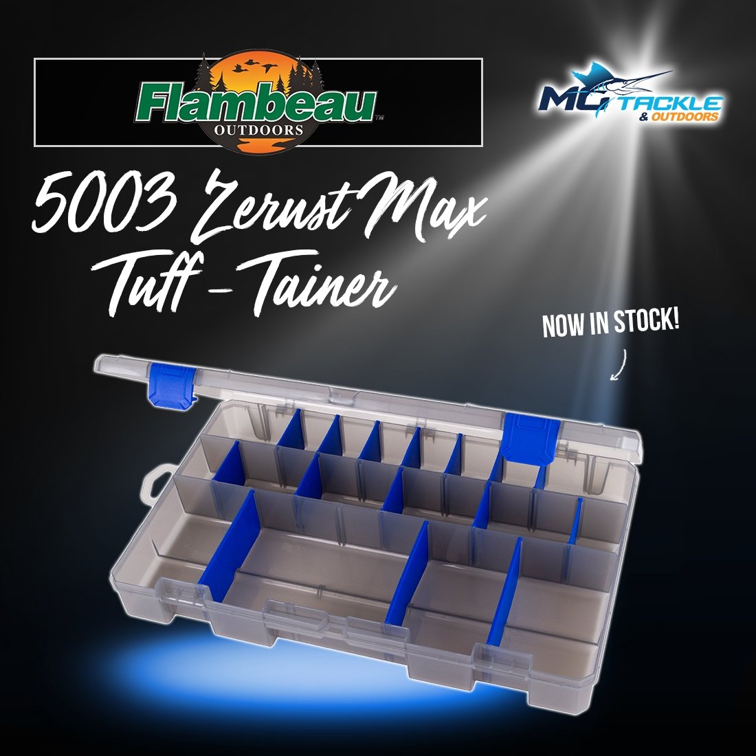 NEW - Flambeau 5003 Zerust Max Tuff-Tainer Tackle Box