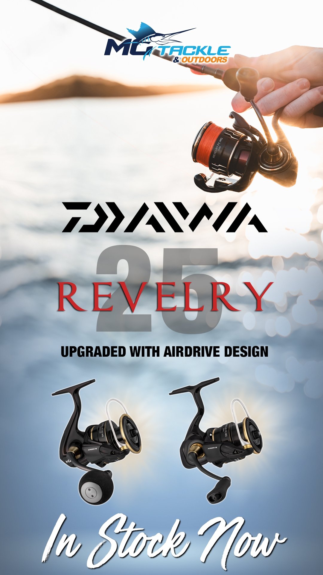 NEW - Daiwa 25 Revelry FC & HD MQ Spin Reels