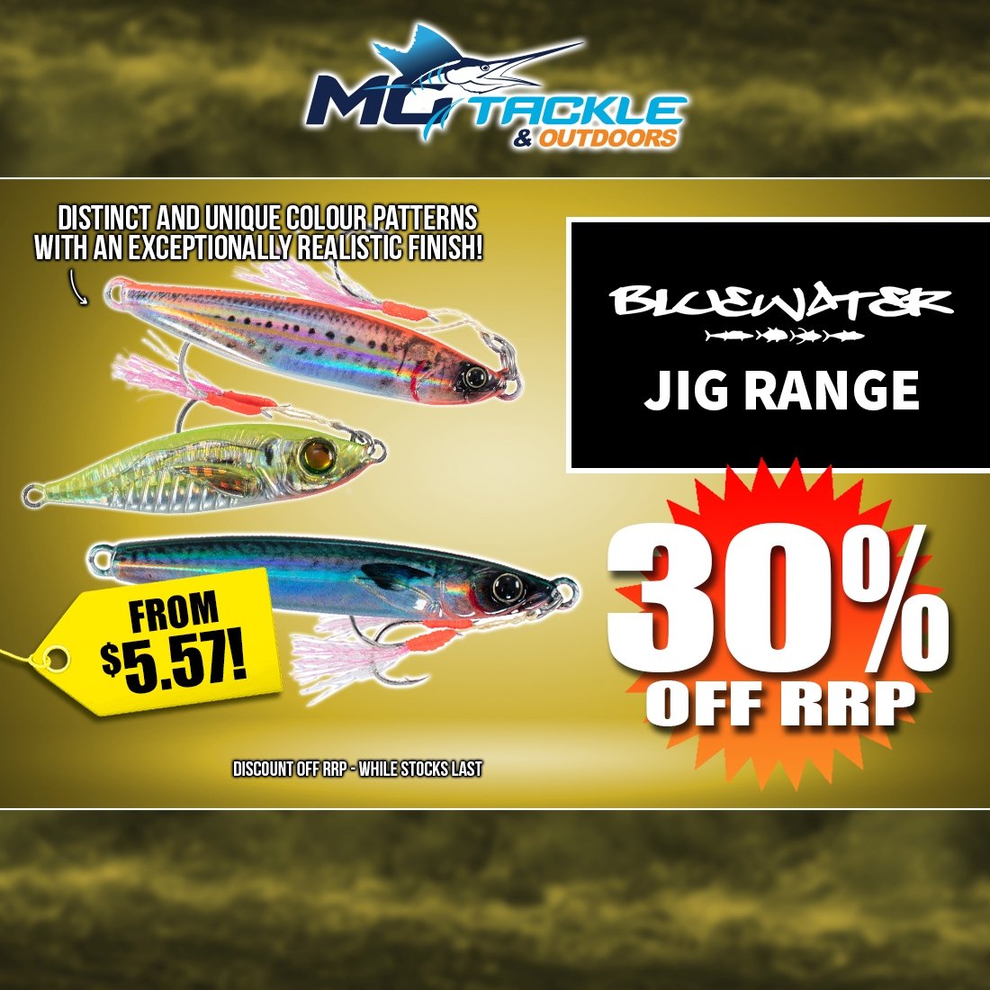 30% off Bluewater Jig Range