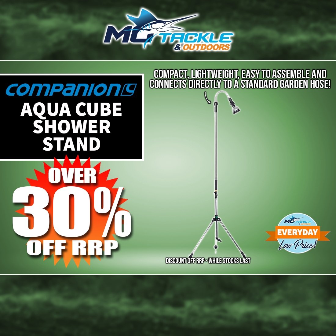 Over 30% off Companion Aqua Cube Shower Stand