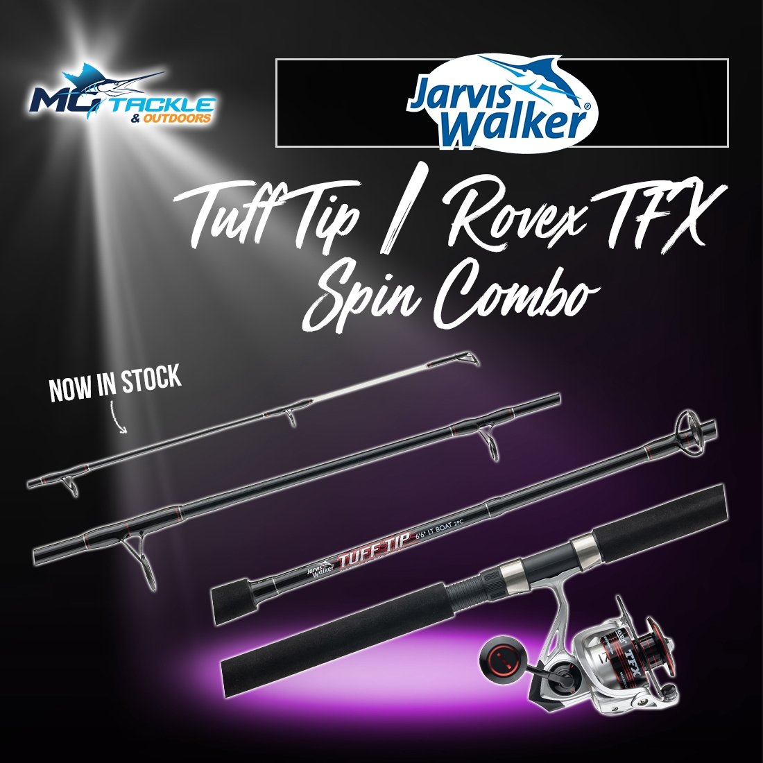 NEW - Jarvis Walker Tuff Tip / Rovex TFX Spin Combo