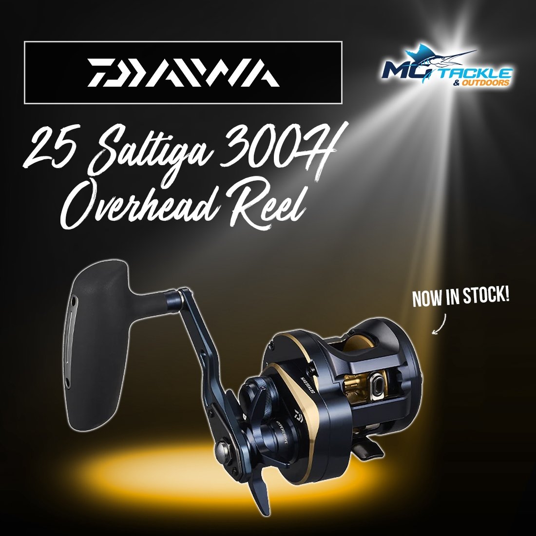 NEW - Daiwa 25 Saltiga 300H Overhead Reel