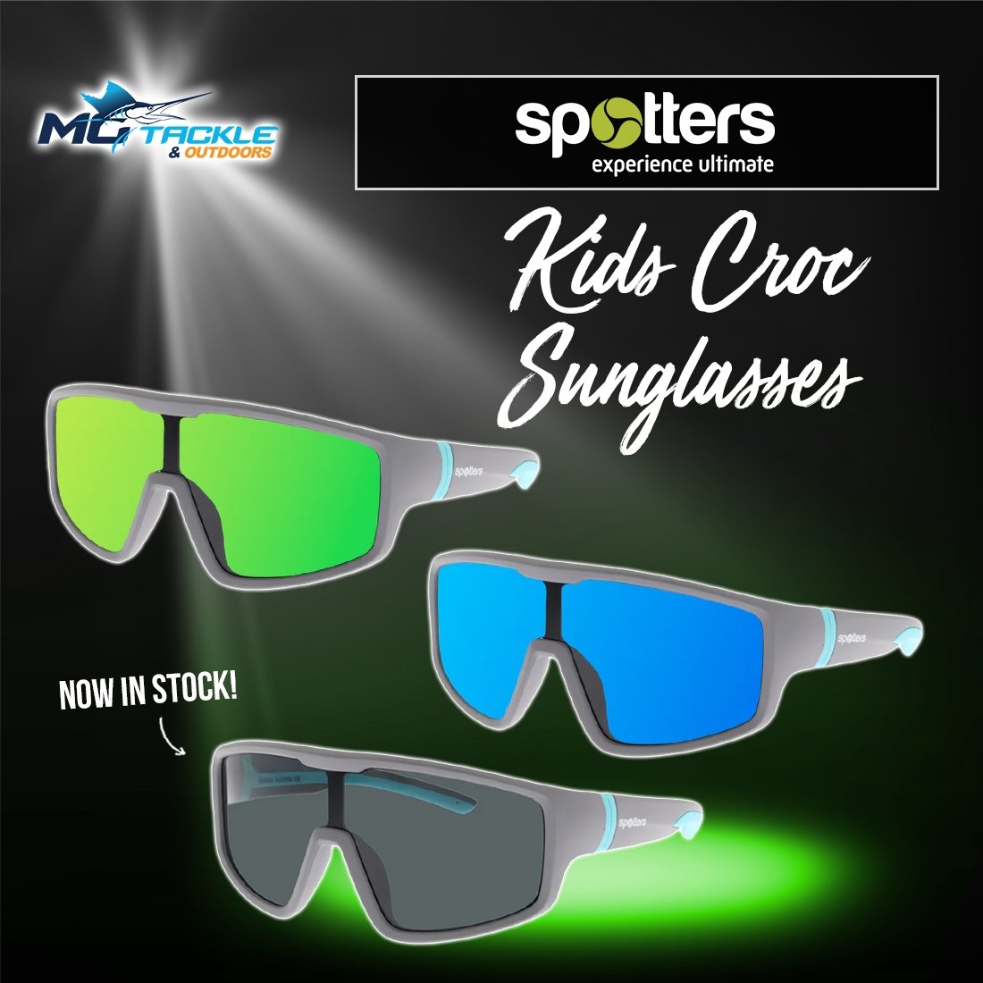 New - Spotters Kids Croc Sunglasses