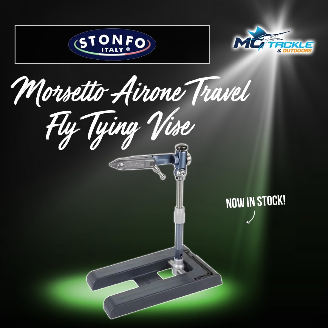 New - Stonfo Morsetto Airone Travel Fly Tying Vise