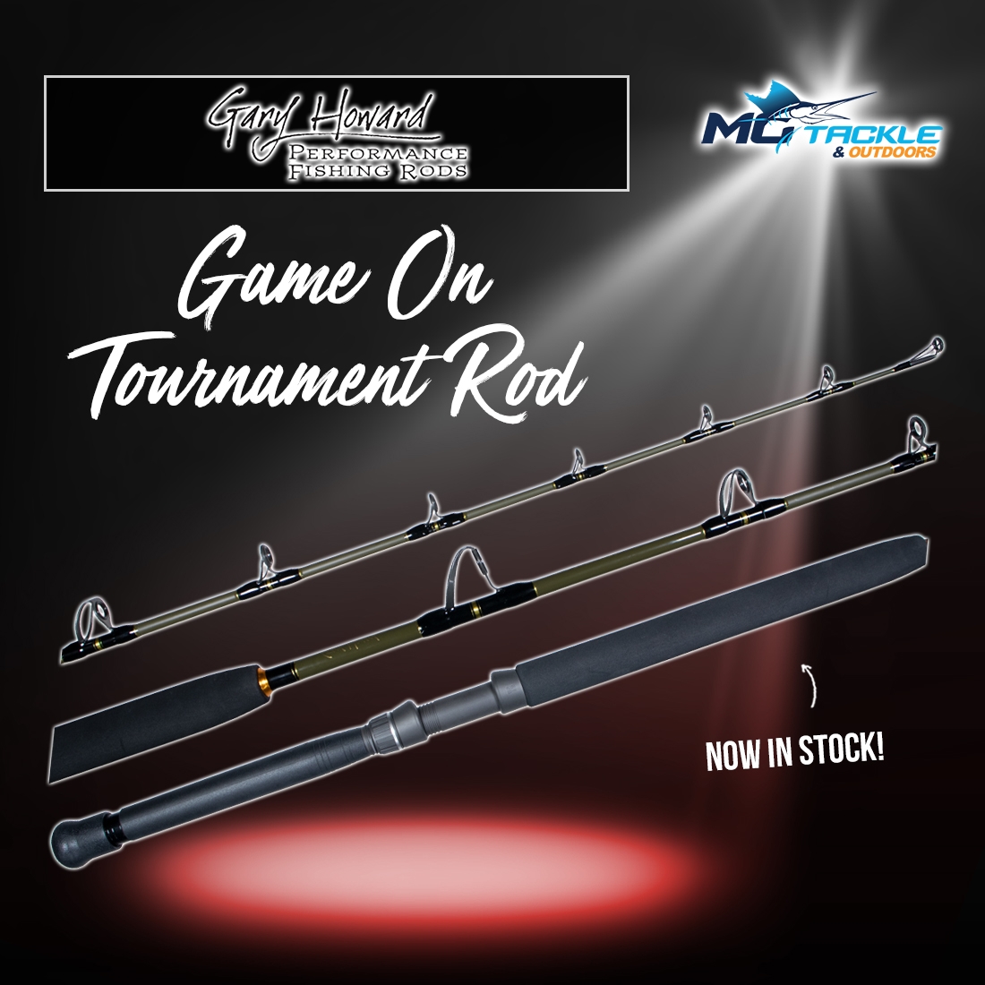 NEW - Gary Howard Game On Tournament Rod