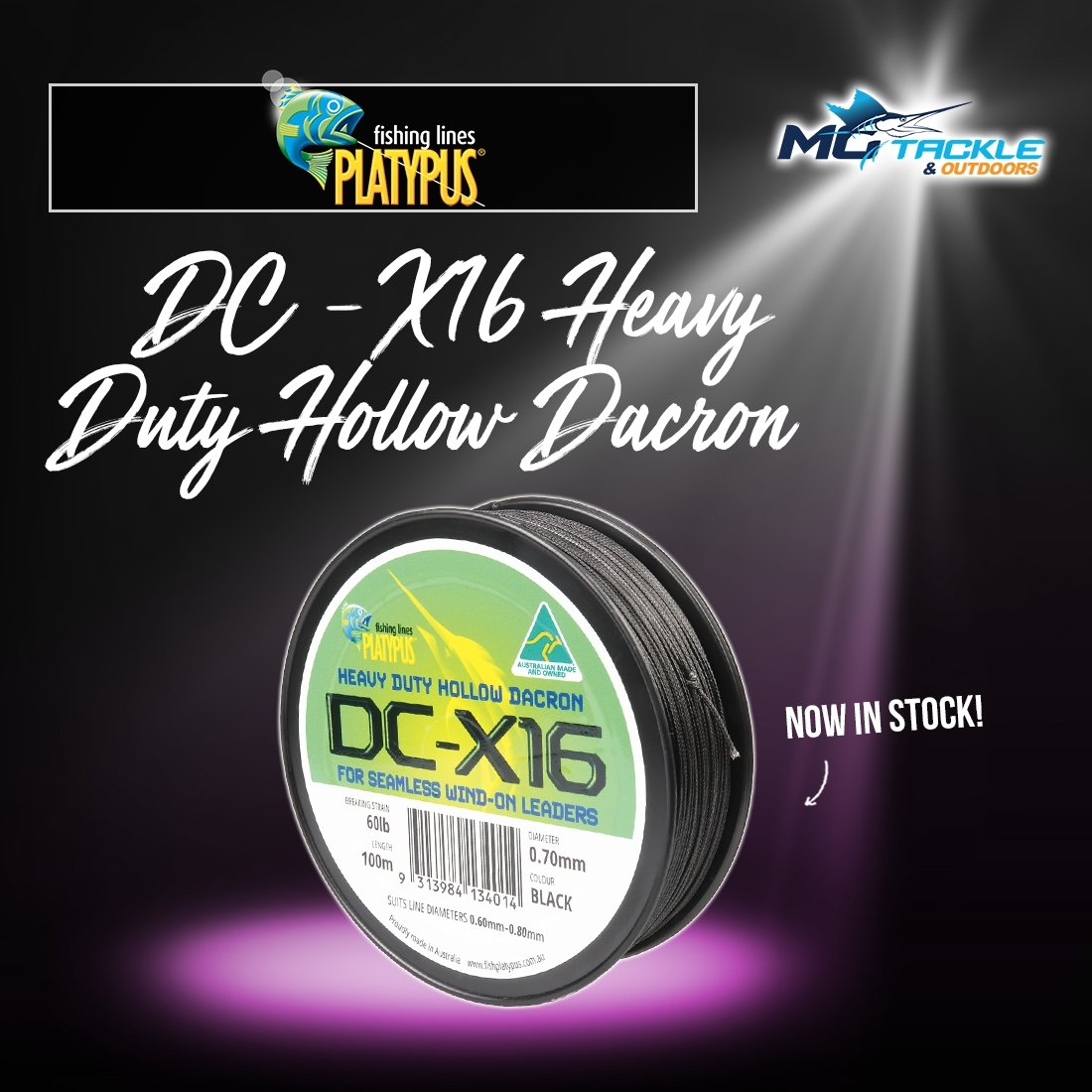 New - Platypus DC-X16 Heavy Duty Hollow Dacron