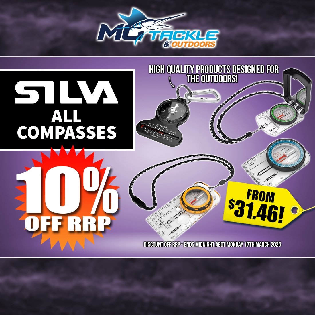 10% off All Silva Compasses