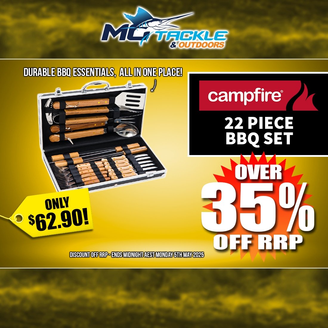 Over 35% off Campfire 22pc BBQ Set