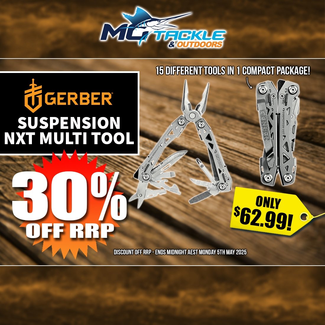 30% off Gerber Suspension NXT Multi Tool