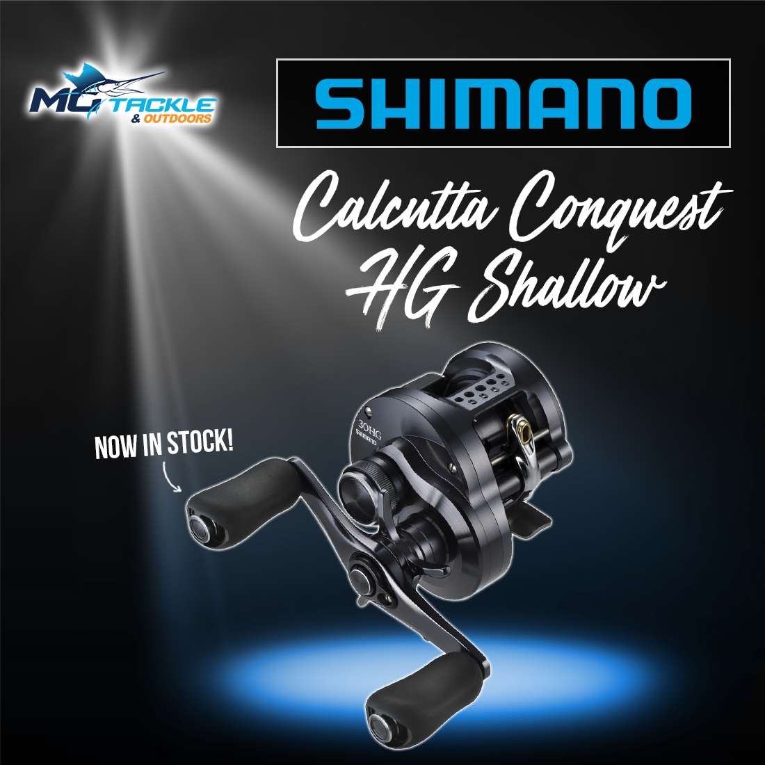 NEW - Shimano Calcutta Conquest HG Shallow Baitcast Reel