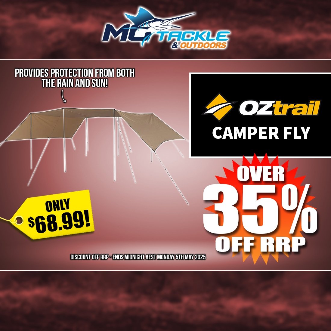 Over 35% off Oztrail Camper Fly