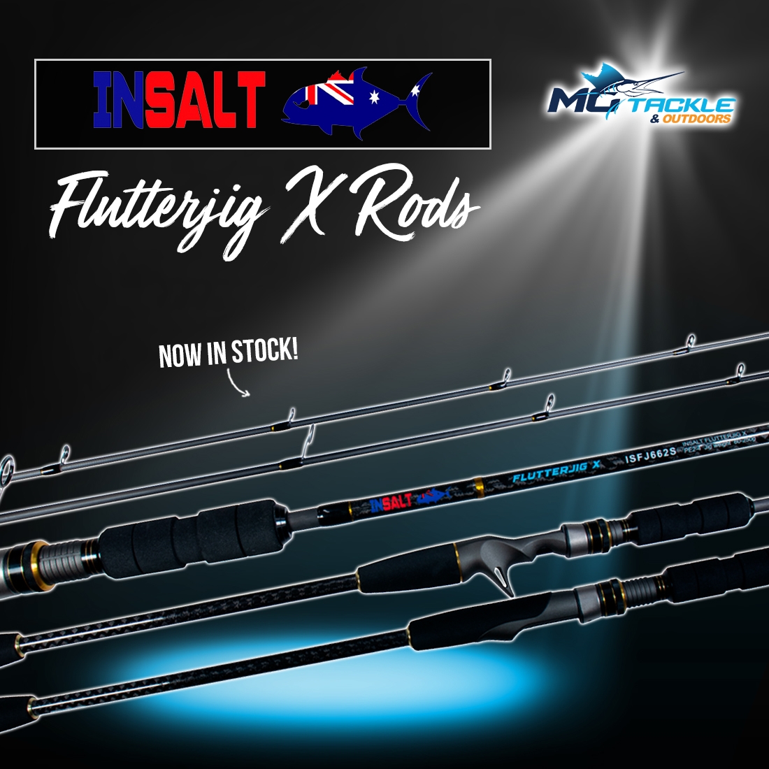 NEW - INSALT FLUTTERJIG X ROD