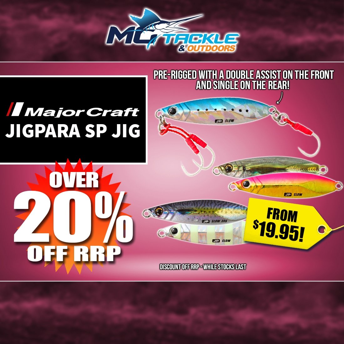 Over 20% off MajorCraft JigPara SP Jig 