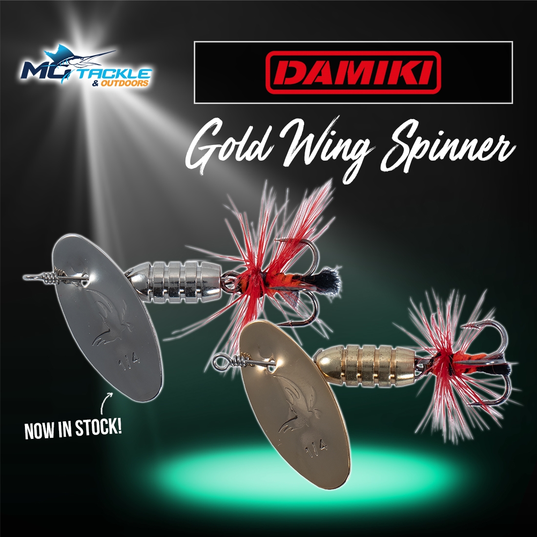 NEW - Damiki Gold Wing Spinner Lure