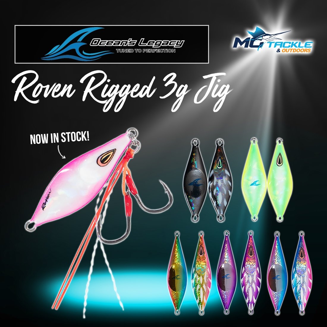 NEW - Oceans Legacy Roven Rigged Jig - 3g
