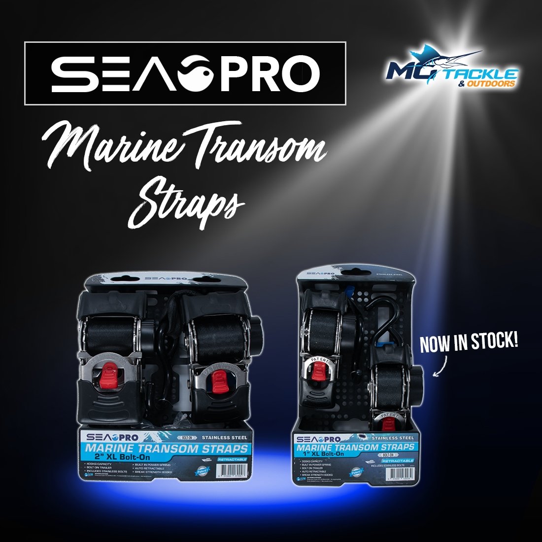 NEW - Sea Pro Marine Transom Straps