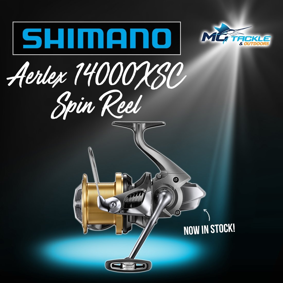 NEW - Shimano Aerlex 14000XSC Spin Reel