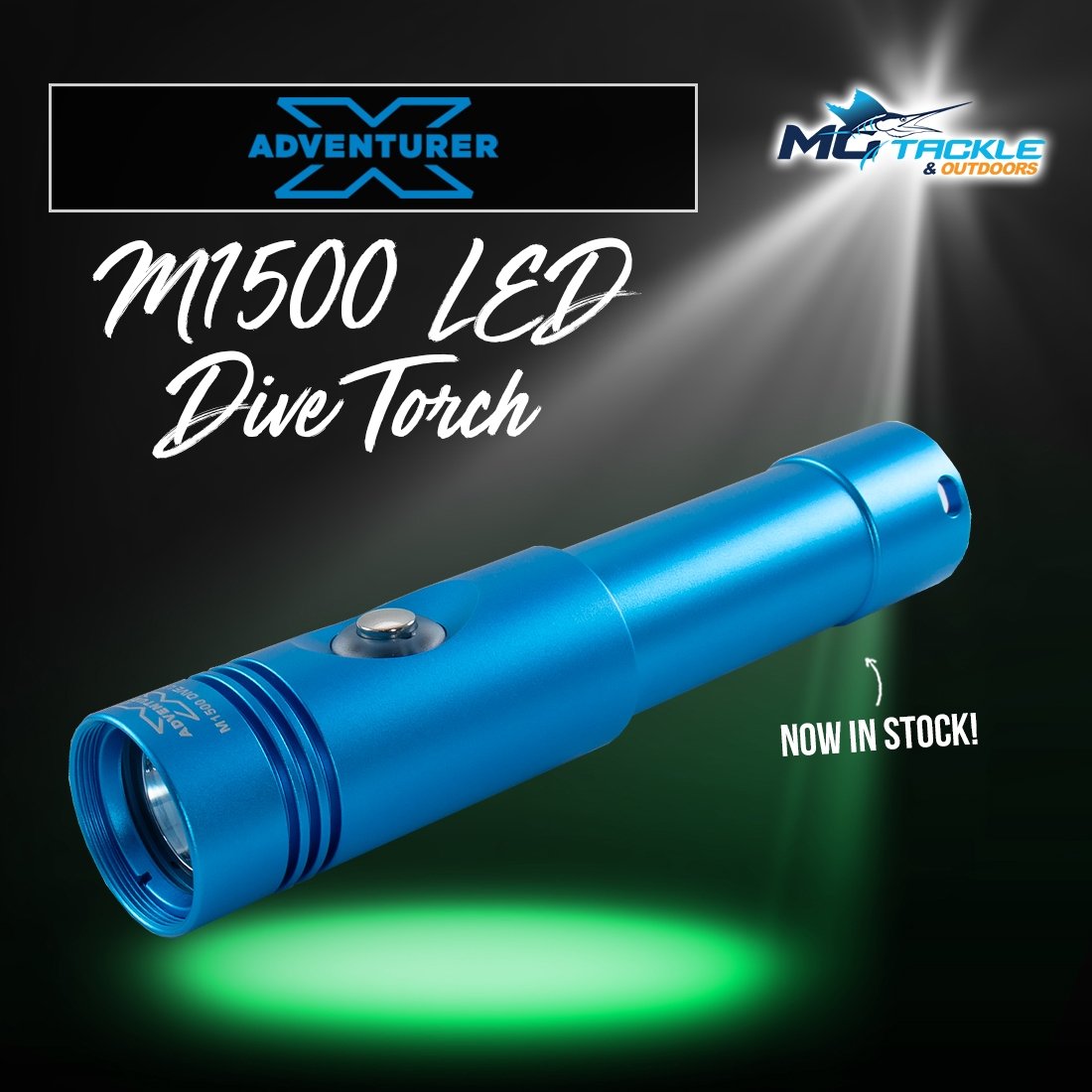 NEW - X-Adventurer M1500 LED Dive Torch