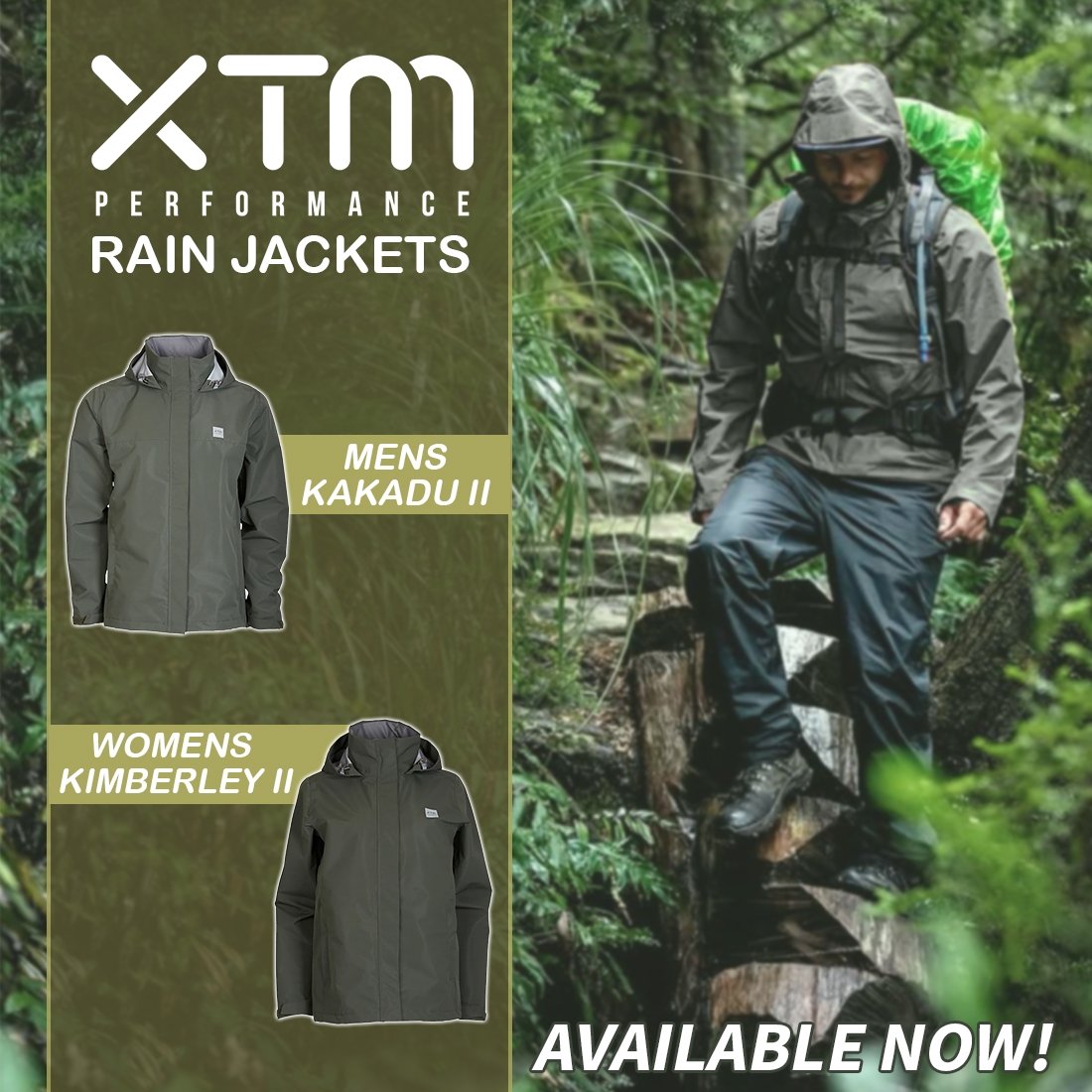 New - XTM Rain Jackets