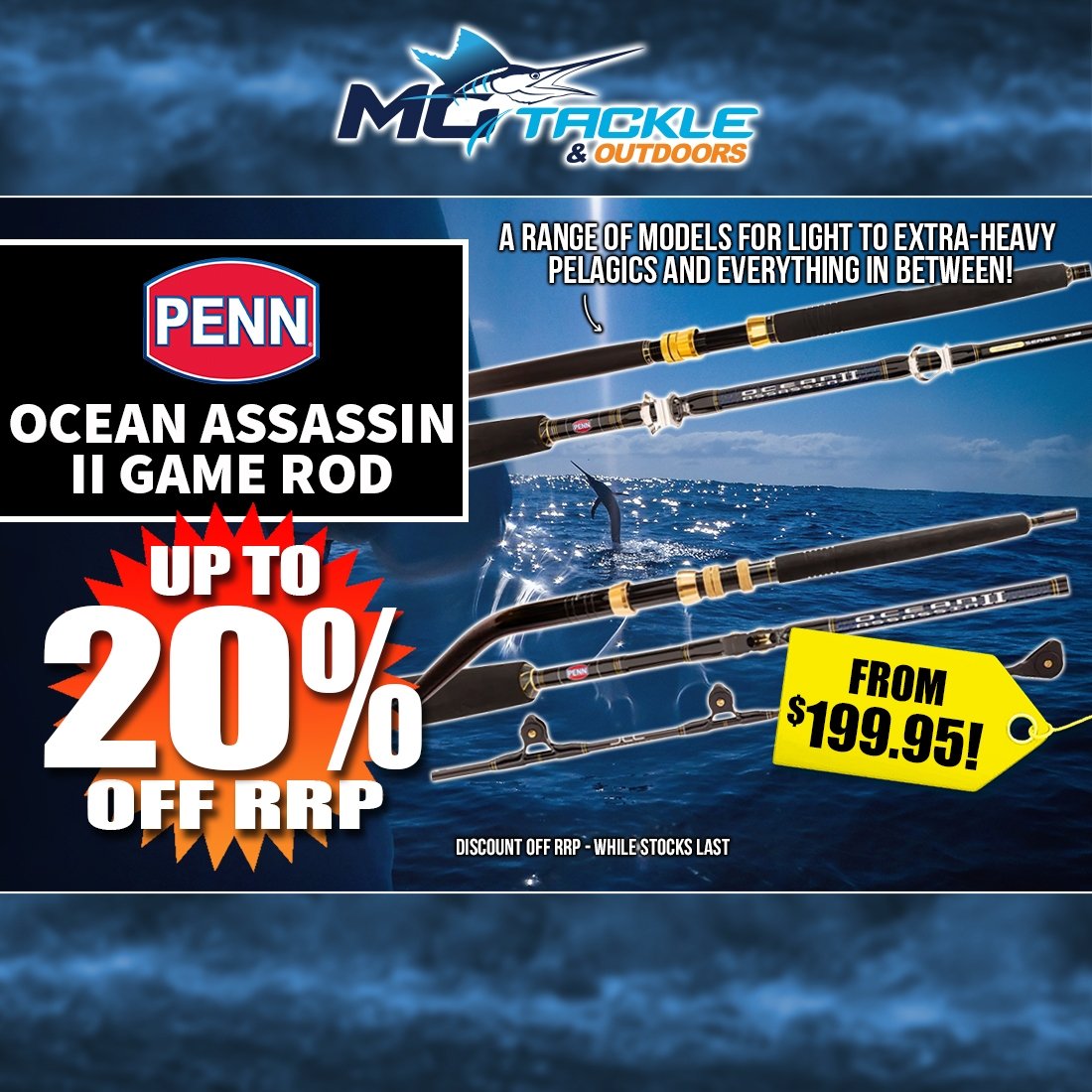 Up to 20% off Penn Ocean Assassin II Game Rod