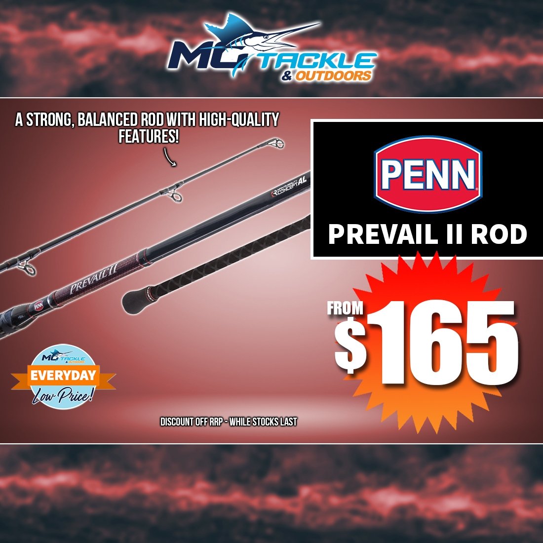Penn Prevail II Rod From $165