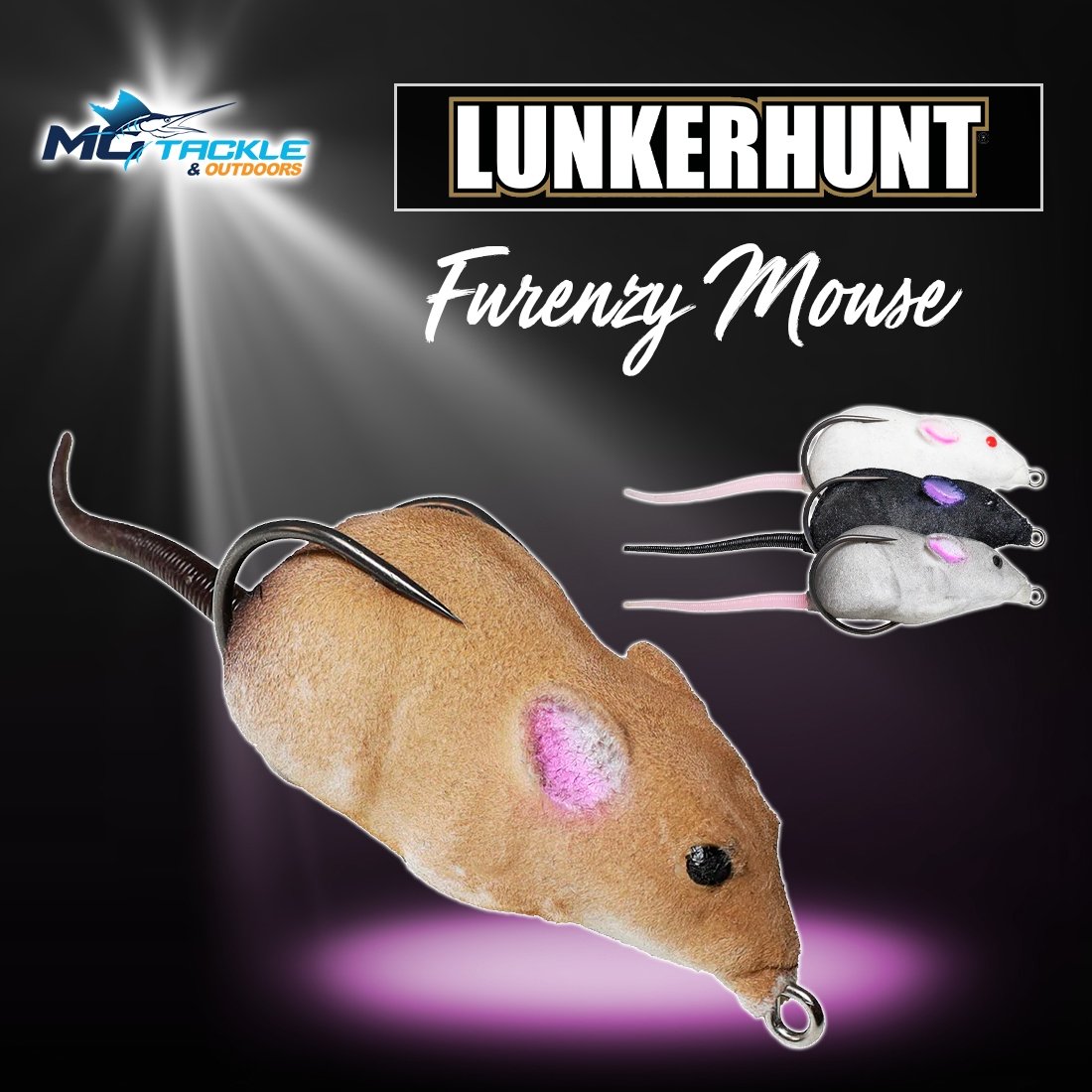 New - LUNKERHUNT FURENZY MOUSE LURE