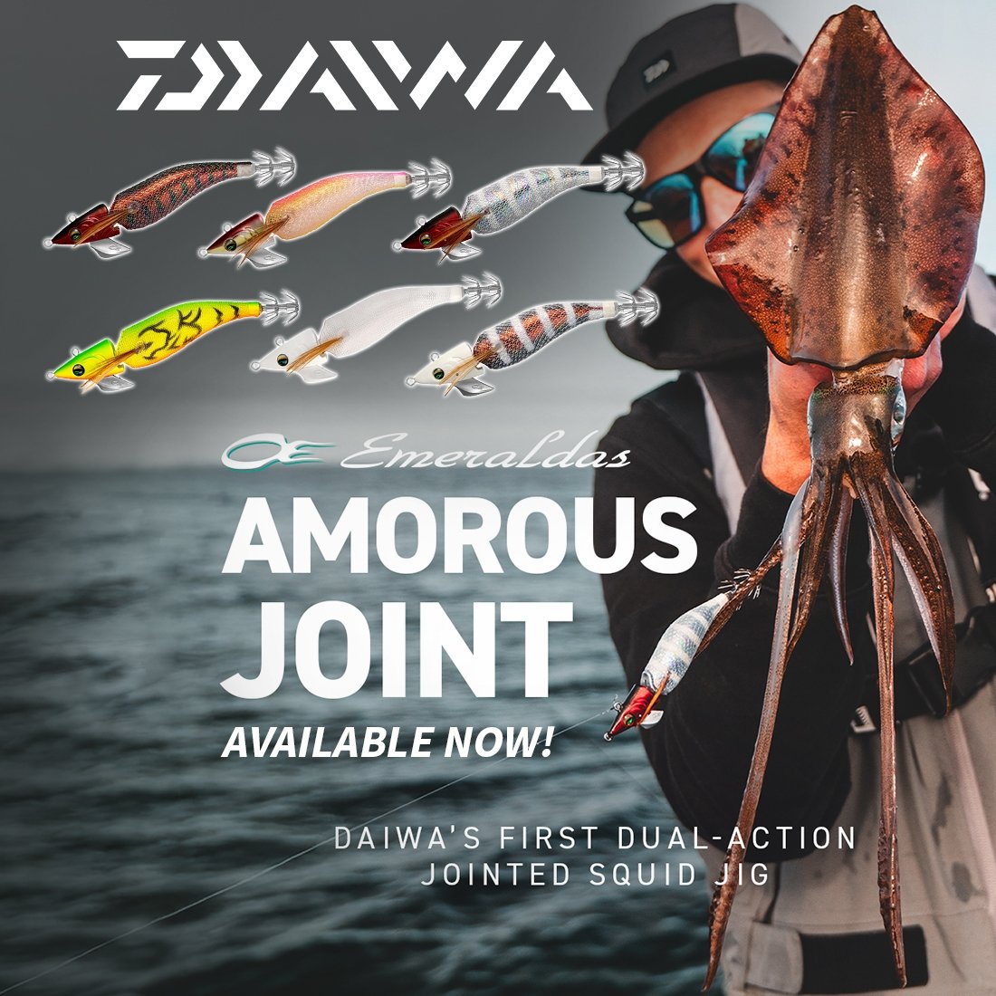 New - Daiwa Emeraldas Amorous Joint Squid Jig
