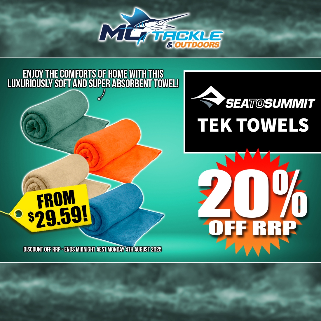 SEA TO SUMMIT TEK TOWEL only $29.59