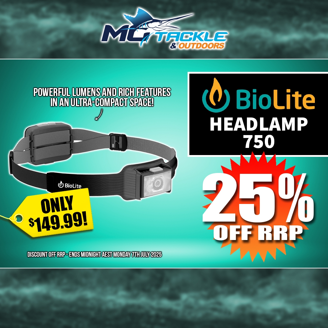 25% off BIOLITE HEADLAMP 750