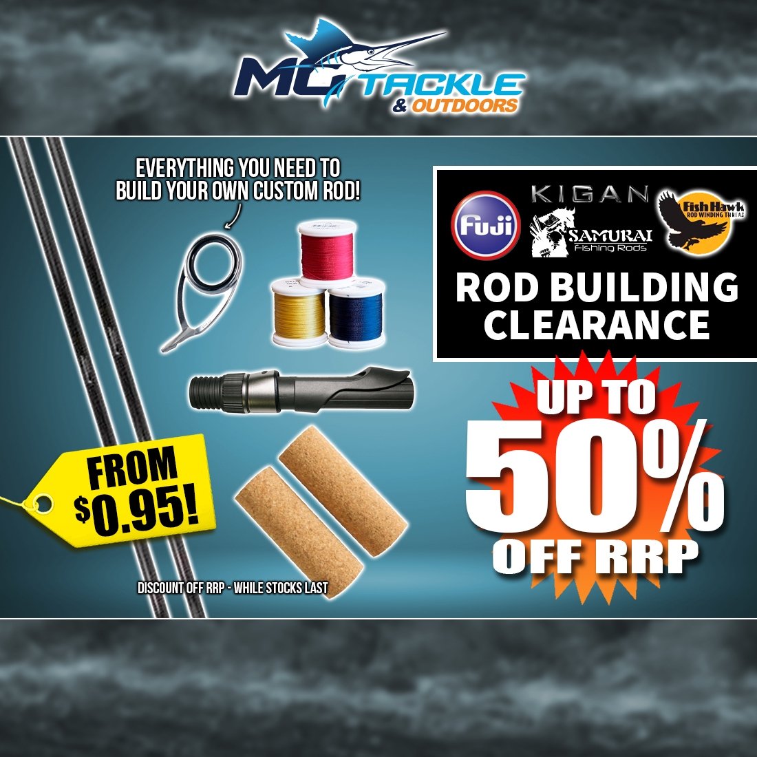 50% off Clearance Rod Building