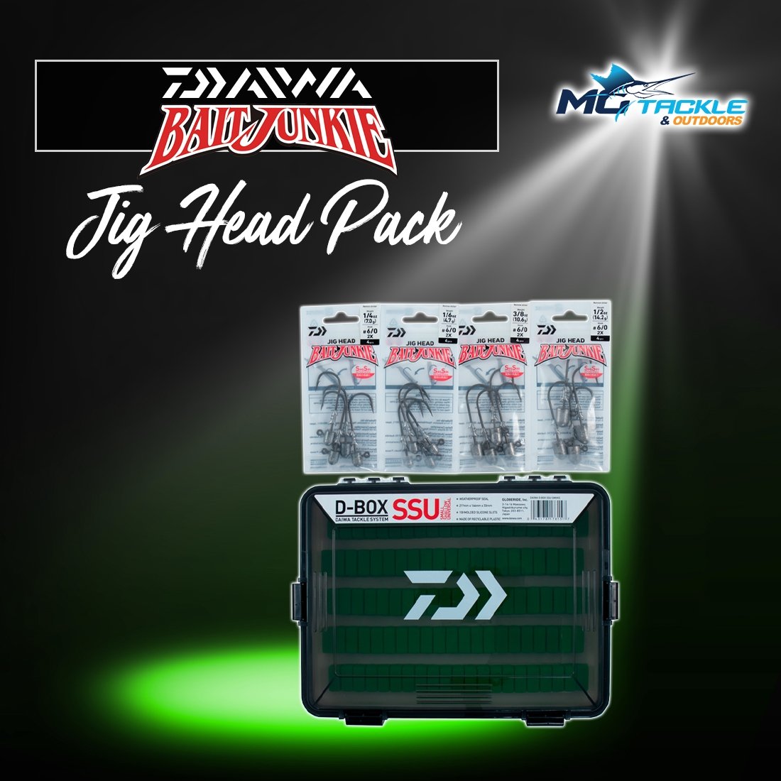 NEW - DAIWA BAIT JUNKIE JIG HEAD PACK