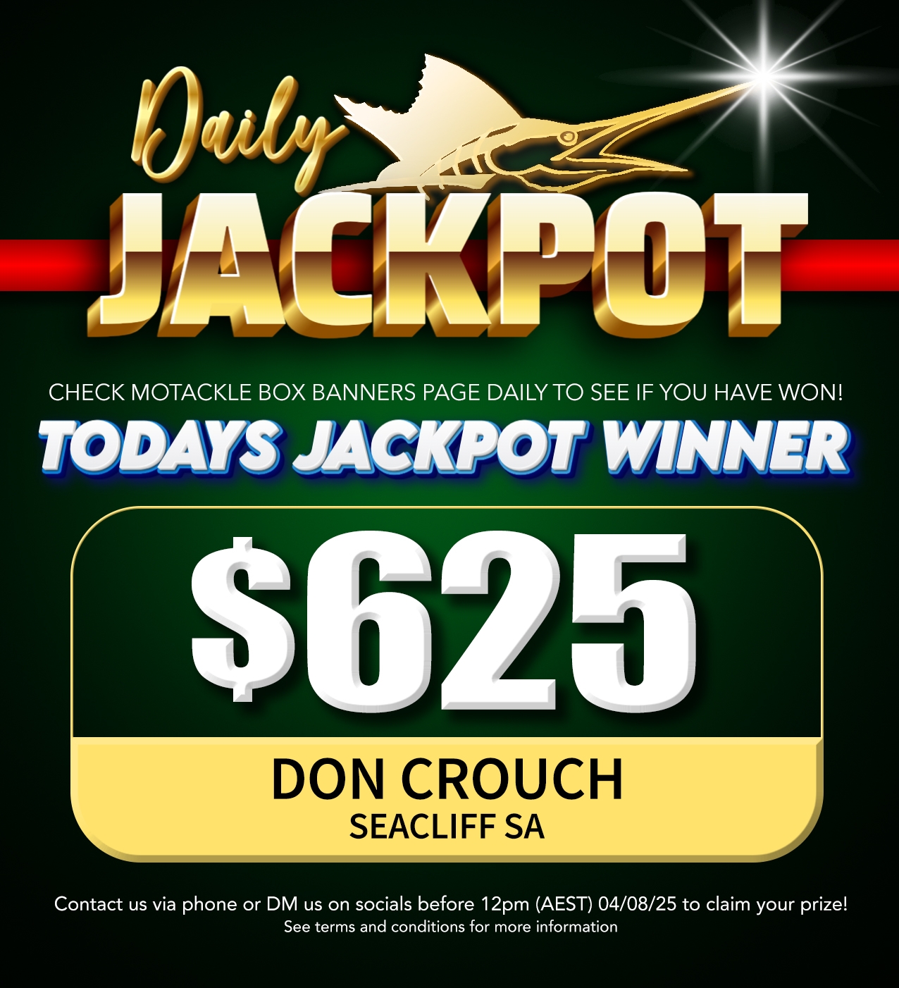 Daily Jackpot Winner
