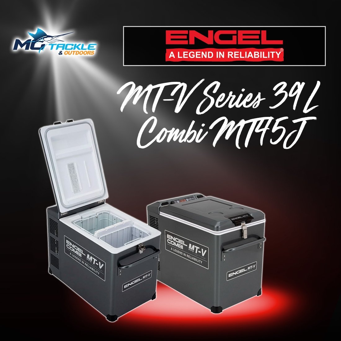 NEW - ENGEL MT-V SERIES 39L COMBI FRIDGE / FREEZER - MT45J
