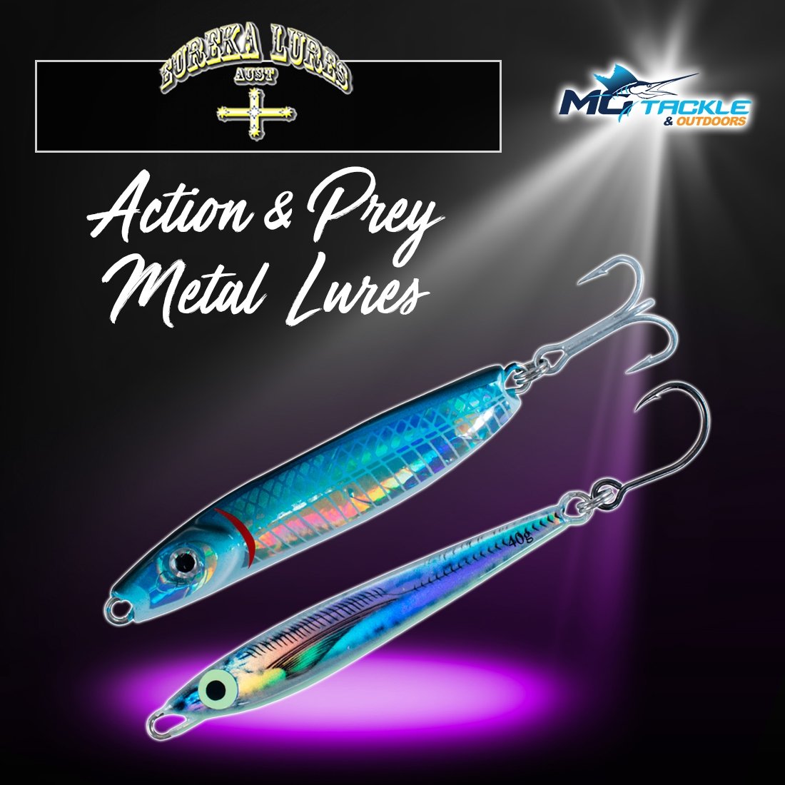 NEW - Eureka Lures Action & Prey Metal Lures