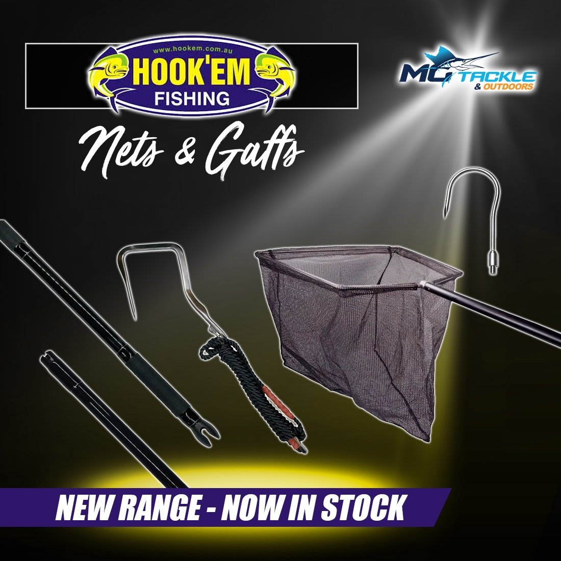 NEW - Hookem Nets & Gaffs