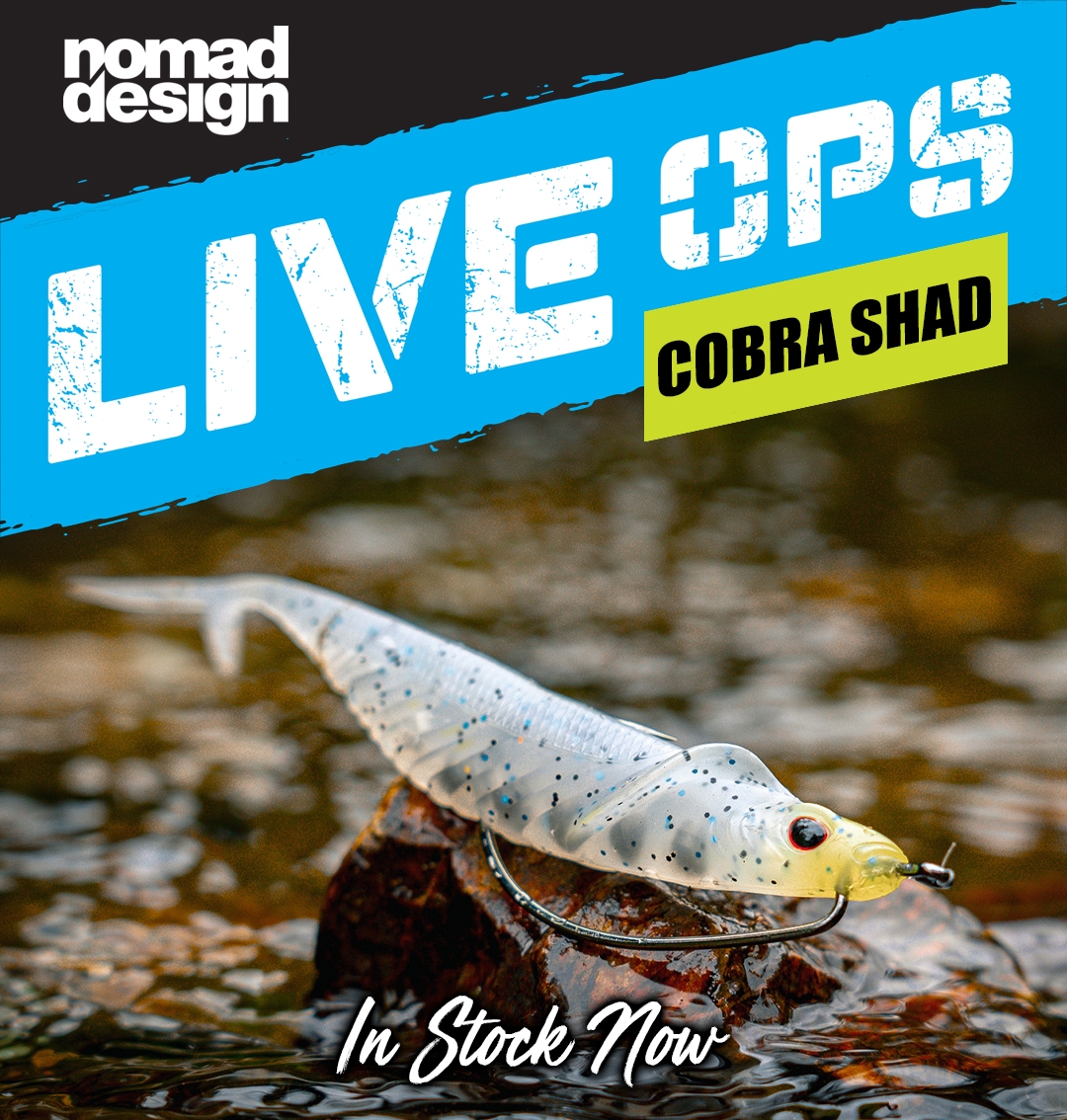 New - NOMAD DESIGN LIVE OPS COBRA SHAD LURE