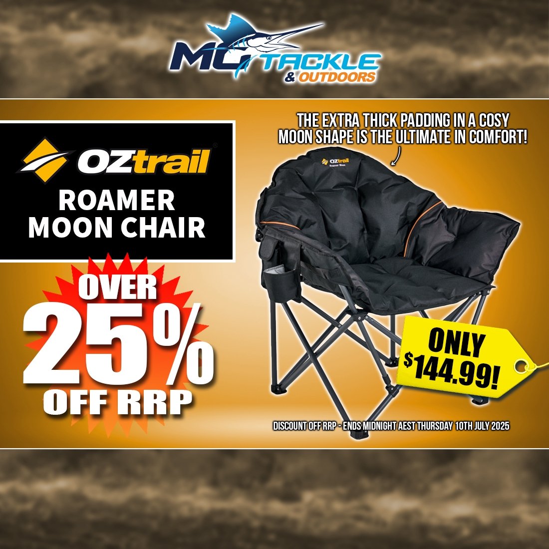 OZTRAIL ROAMER MOON CHAIR only $144.99
