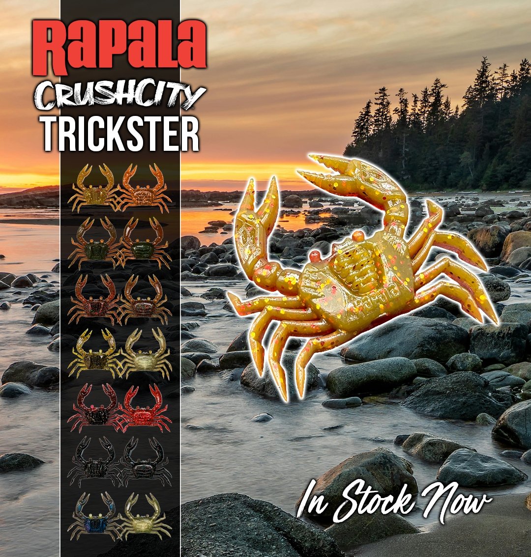 New - RAPALA CRUSH CITY CUSTOMS TRICKSTER SOFT PLASTIC