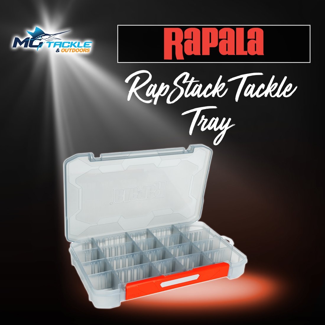 NEW - RAPALA RAPSTACK TACKLE TRAY