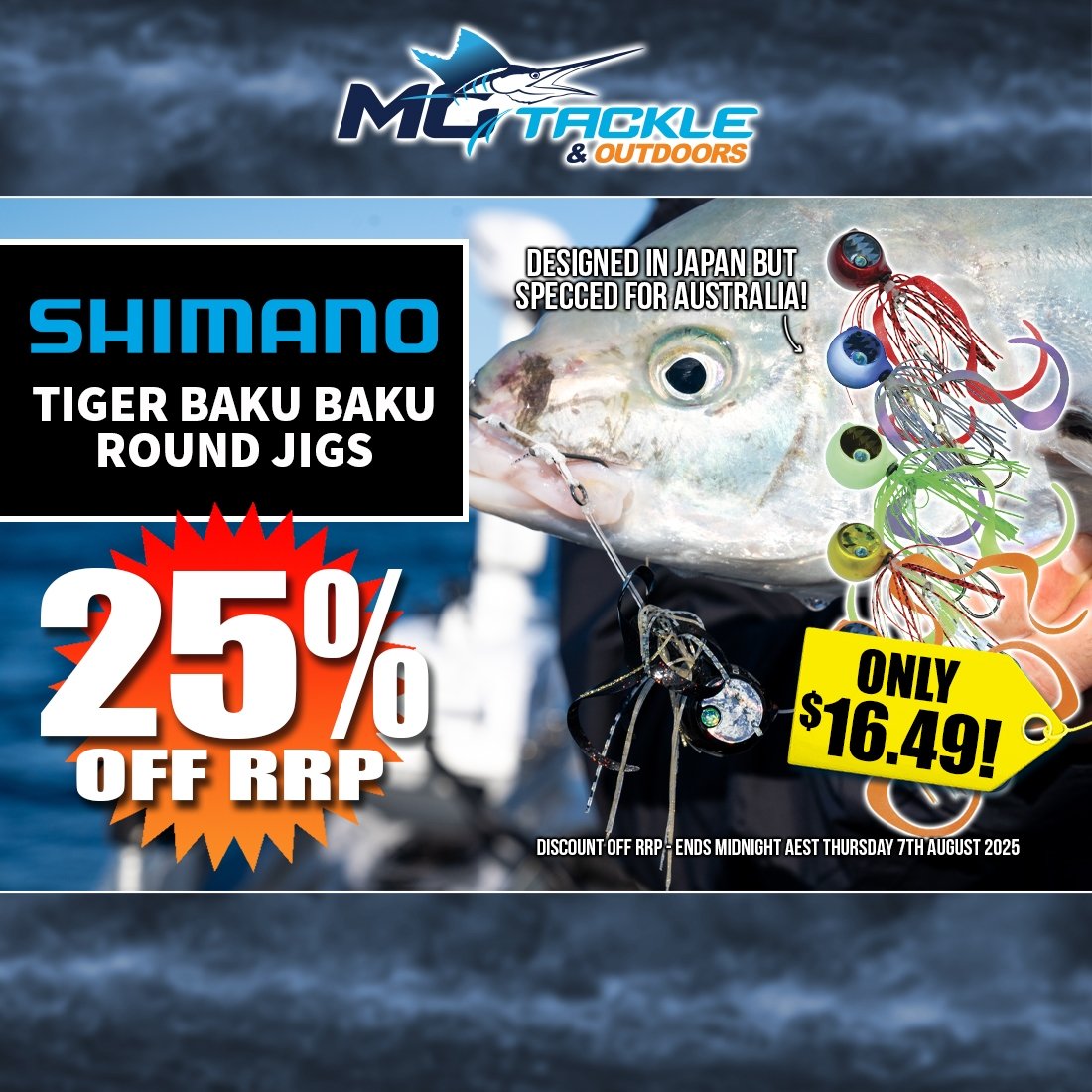 25% off SHIMANO TIGER BAKU BAKU ROUND JIG