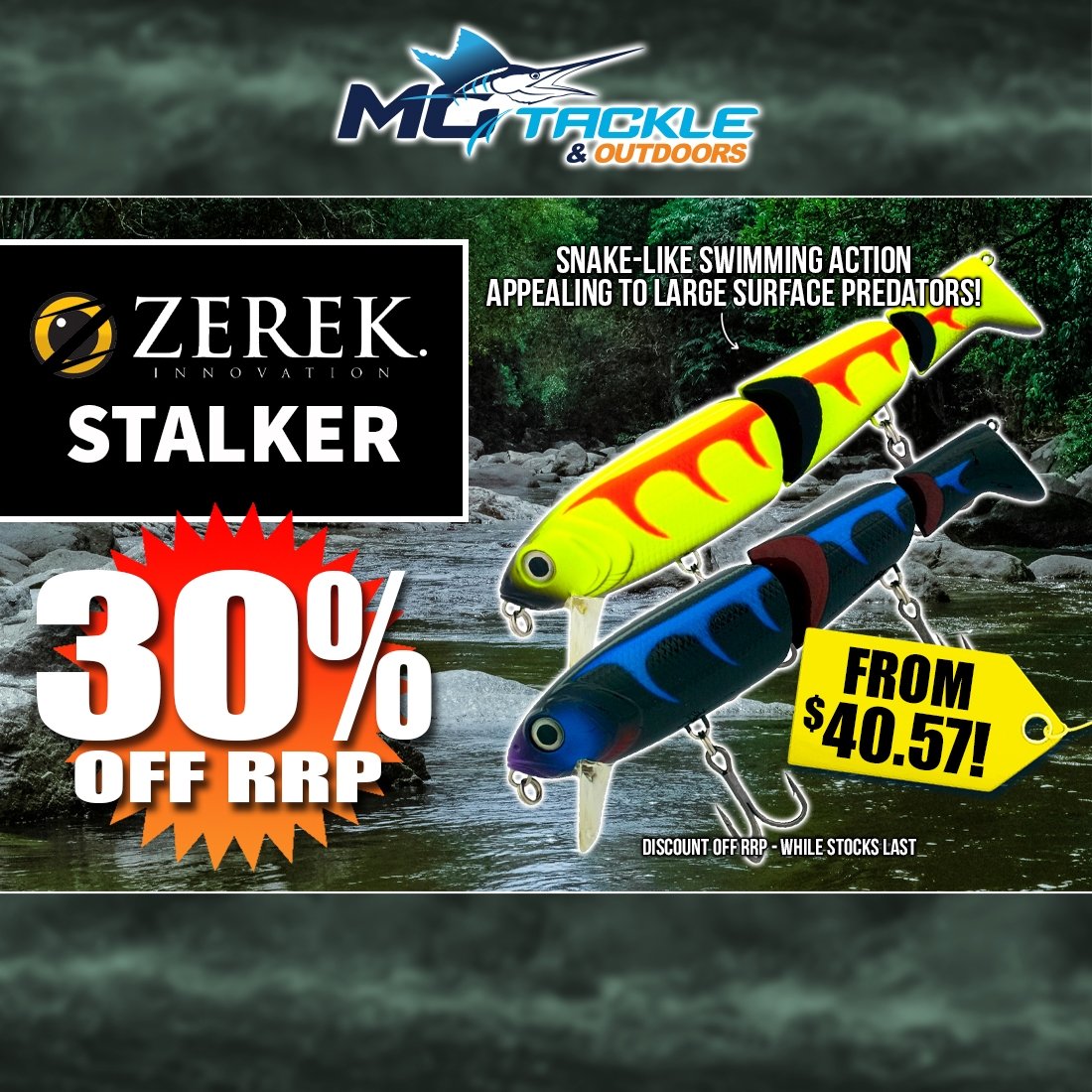 30% off ZEREK STALKER