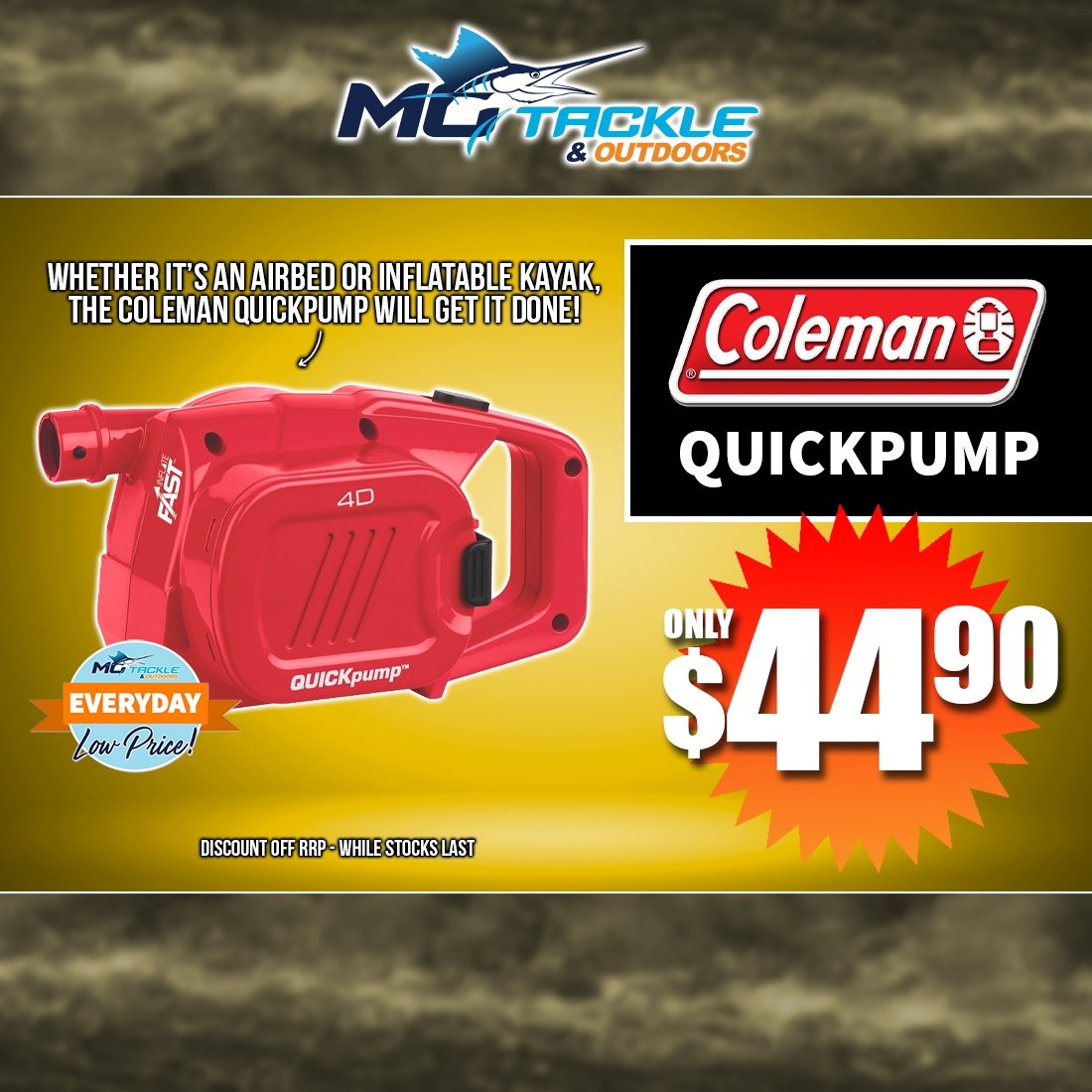 COLEMAN QUICKPUMP only $44.90