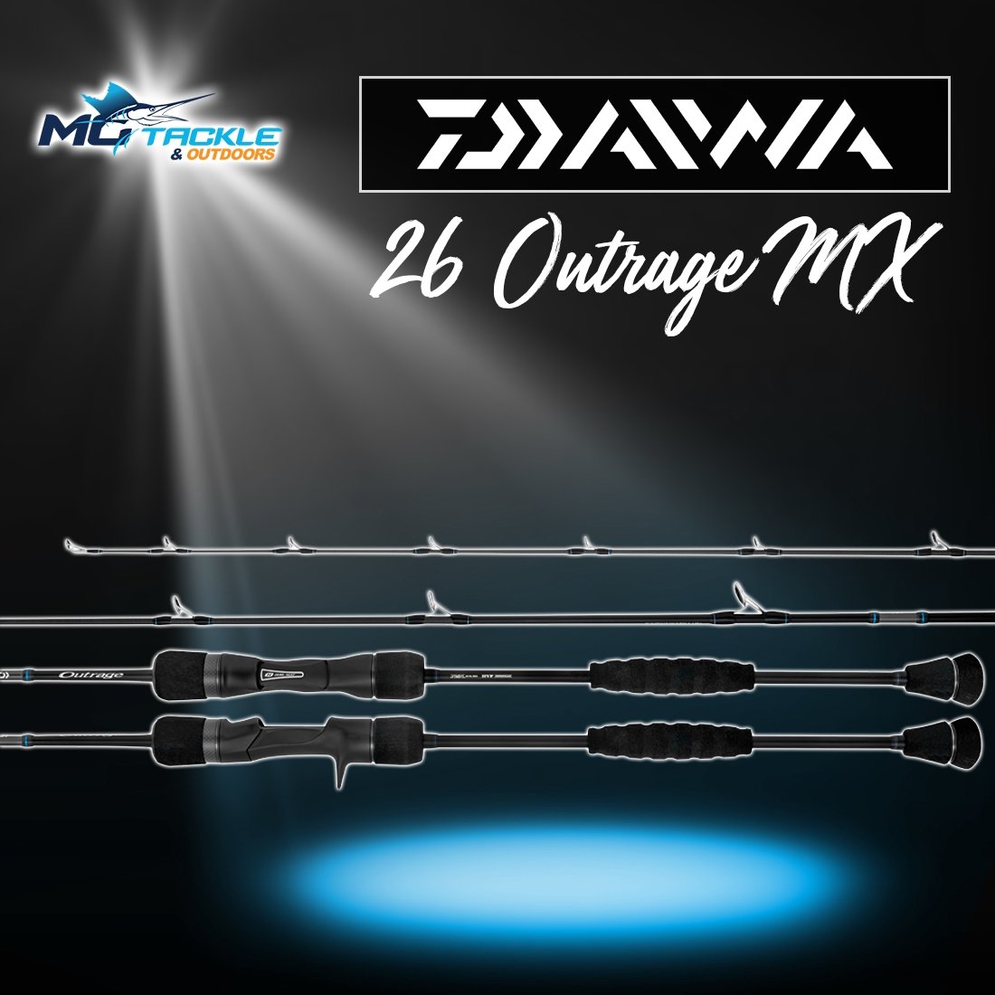 New - DAIWA 26 OUTRAGE MX ROD